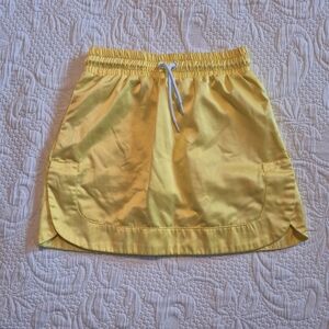 Hunter for Target girls size Small 6/6x bright yellow skirt with modesty shorts
